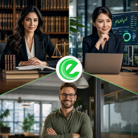 Entrepreneur, lawyer and financial consultant supported by a local AI agent for documents and dashboards
